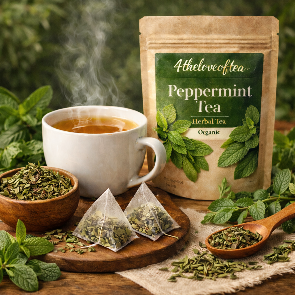 Peppermint tea bag’s